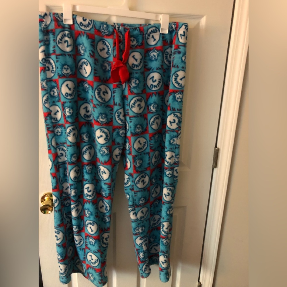 Dr. Seuss Plush Pajama Pants, Size 18-20